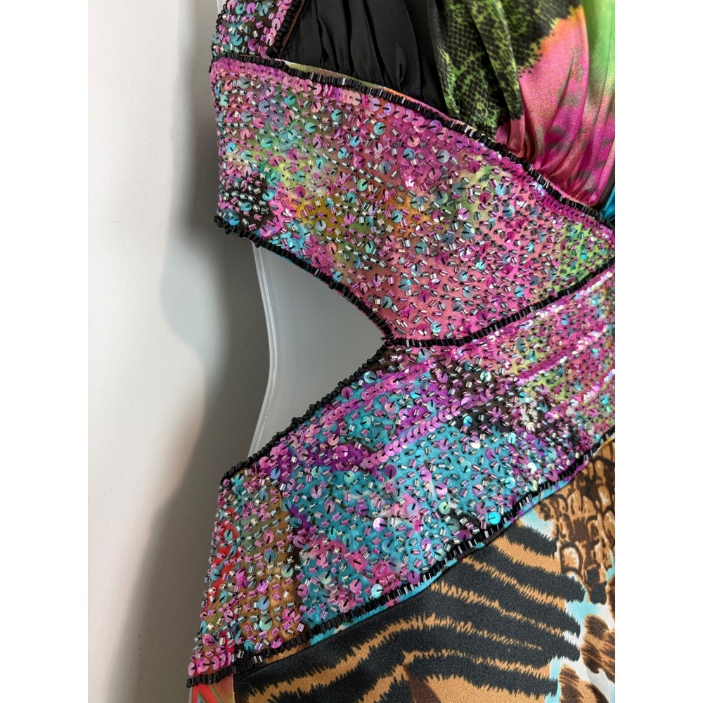 Niki Lavis Multicolor Animal Print Maxi Dress - Picture 9 of 15